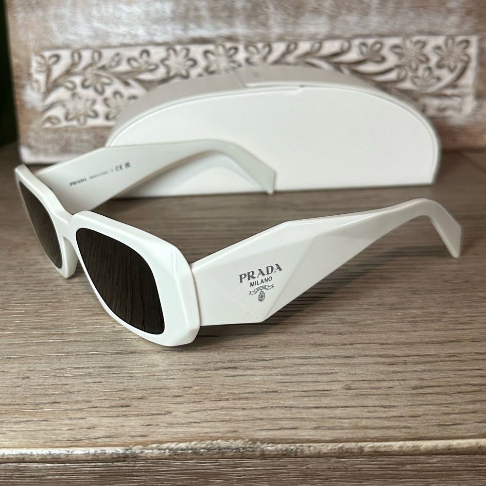 White Prada Sunglasses (PR 17WS)